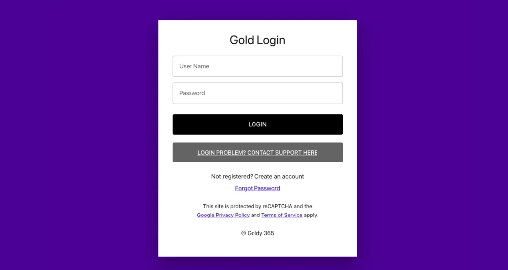 Create Your Gold365 ID