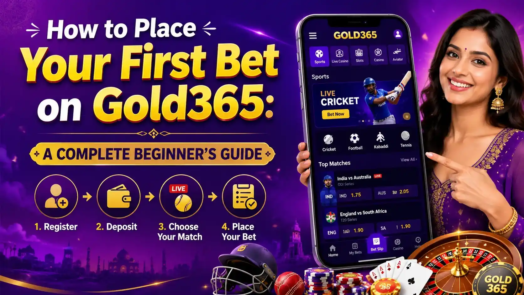 How to Place Your First Bet on Gold365